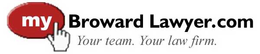 MYBROWARDLAWYER.COM YOUR TEAM.  YOUR LAW FIRM. trademark