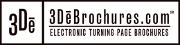 3DE 3DEBROCHURES.COM ELECTRONIC TURNING PAGE BROCHURE trademark