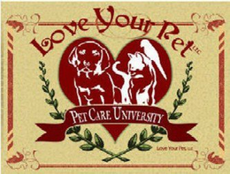 LOVE YOUR PET LLC PET CARE UNIVERSITY trademark