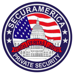 SECURAMERICA PRIVATE SECURITY AEQUITAS VERITAS LIBERTAS trademark
