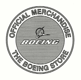 OFFICIAL MERCHANDISE THE BOEING STORE BOEING trademark