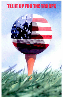 TEE IT UP FOR THE TROOPS trademark