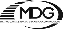 MDG BRIDGING CLINICAL SCIENCE AND BIOMEDCAL COMMUNICATIONS trademark