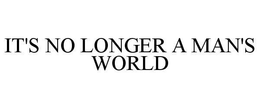 IT'S NO LONGER A MAN'S WORLD trademark