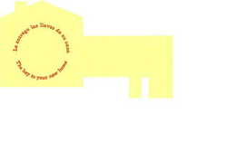 THE KEY TO YOUR NEW HOME LE ENTREGA LAS LLAVES DE SU CASE trademark