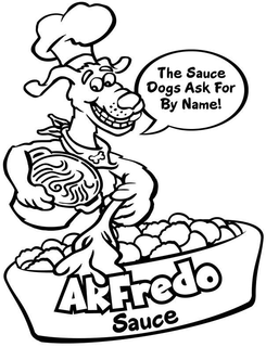 ARFREDO SAUCE THE SAUCE DOGS ASK FOR BY NAME! trademark