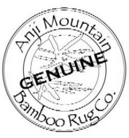 ANJI MOUNTAIN GENUINE BAMBOO RUG CO. trademark