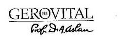 GEROVITAL H3 PROF. DR. A. ASLAN trademark