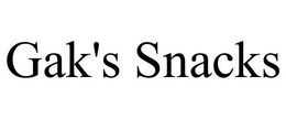 GAK'S SNACKS trademark