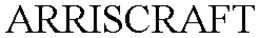 ARRISCRAFT trademark