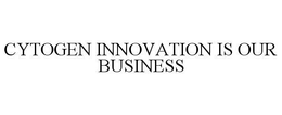 CYTOGEN INNOVATION IS OUR BUSINESS trademark