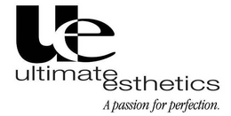 UE ULTIMATE ESTHETICS A PASSION FOR PERFECTION. trademark