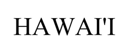 HAWAI'I trademark