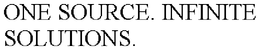 ONE SOURCE. INFINITE SOLUTIONS. trademark
