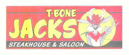 T-BONE JACKS STEAKHOUSE & SALOON trademark