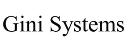 GINI SYSTEMS trademark