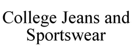 COLLEGE JEANS AND SPORTSWEAR trademark
