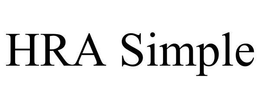 HRA SIMPLE trademark