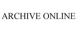 ARCHIVE ONLINE trademark