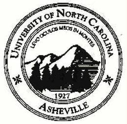UNIVERSITY OF NORTH CAROLINA LEVO OCULOS MEOS IN MONTES 1927 ASHEVILLE trademark