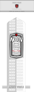 AKDOV VODKA ORIGINAL GENUINE RUSSIAN VODKA AV PRODUCED & BOTTLED IN RUSSIA 40%ALC/VOL700ML trademark