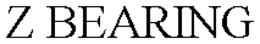 Z BEARING trademark
