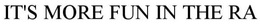 IT'S MORE FUN IN THE RA trademark
