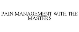 PAIN MANAGEMENT WITH THE MASTERS trademark