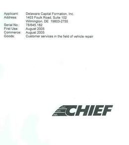 CHIEF trademark