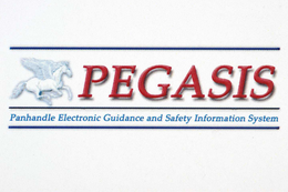 PEGASIS PANHANDLE ELECTRONIC GUIDANCE AND SAFETY INFORMATION SYSTEM trademark