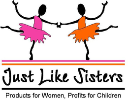 JUST LIKE SISTERS PRODUCTS FOR WOMEN, PROFITS FOR CHILDREN trademark