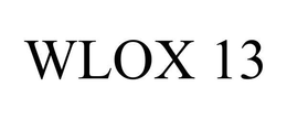 WLOX 13 trademark