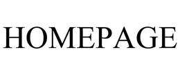 HOMEPAGE trademark