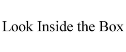 LOOK INSIDE THE BOX trademark