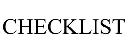 CHECKLIST trademark