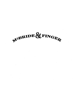 MCBRIDE & FINGER trademark