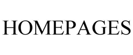 HOMEPAGES trademark