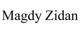 MAGDY ZIDAN trademark