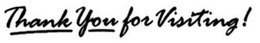 THANK YOU FOR VISITING! trademark