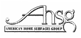 AHSG AMERICAN HOME SURFACES GROUP trademark