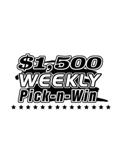 $1,500 WEEKLY PICK-N-WIN trademark
