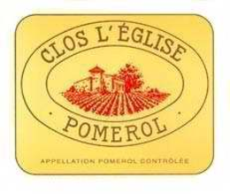 CLOS L' ÉGLISE · POMEROL · APPELLATION POMEROL CONTROLEE trademark
