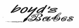 BOYD'S BABES trademark