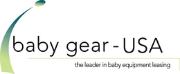 BABY GEAR - USA THE LEADER IN BABY EQUIPMENT LEASING trademark