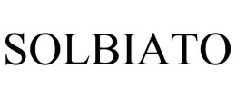 SOLBIATO trademark