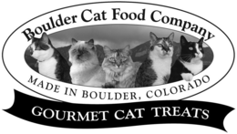 BOULDER CAT FOOD COMPANY MADE IN BOULDER, COLORADO GOURMET CAT TREATS trademark
