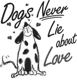 DOGS NEVER LIE ABOUT LOVE trademark
