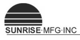SUNRISE·MFG·INC trademark