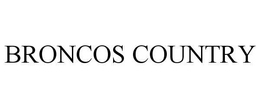 BRONCOS COUNTRY trademark