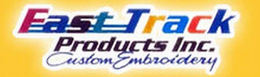 FAST TRACK PRODUCTS INC. CUSTOM EMBROIDERY trademark